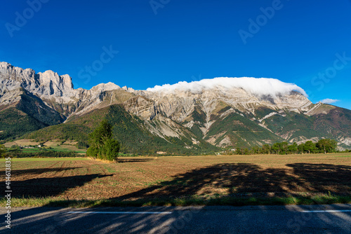 Landscape at Saint Baudille et Pipet, Trieves in Vercors, French Alps, France photo