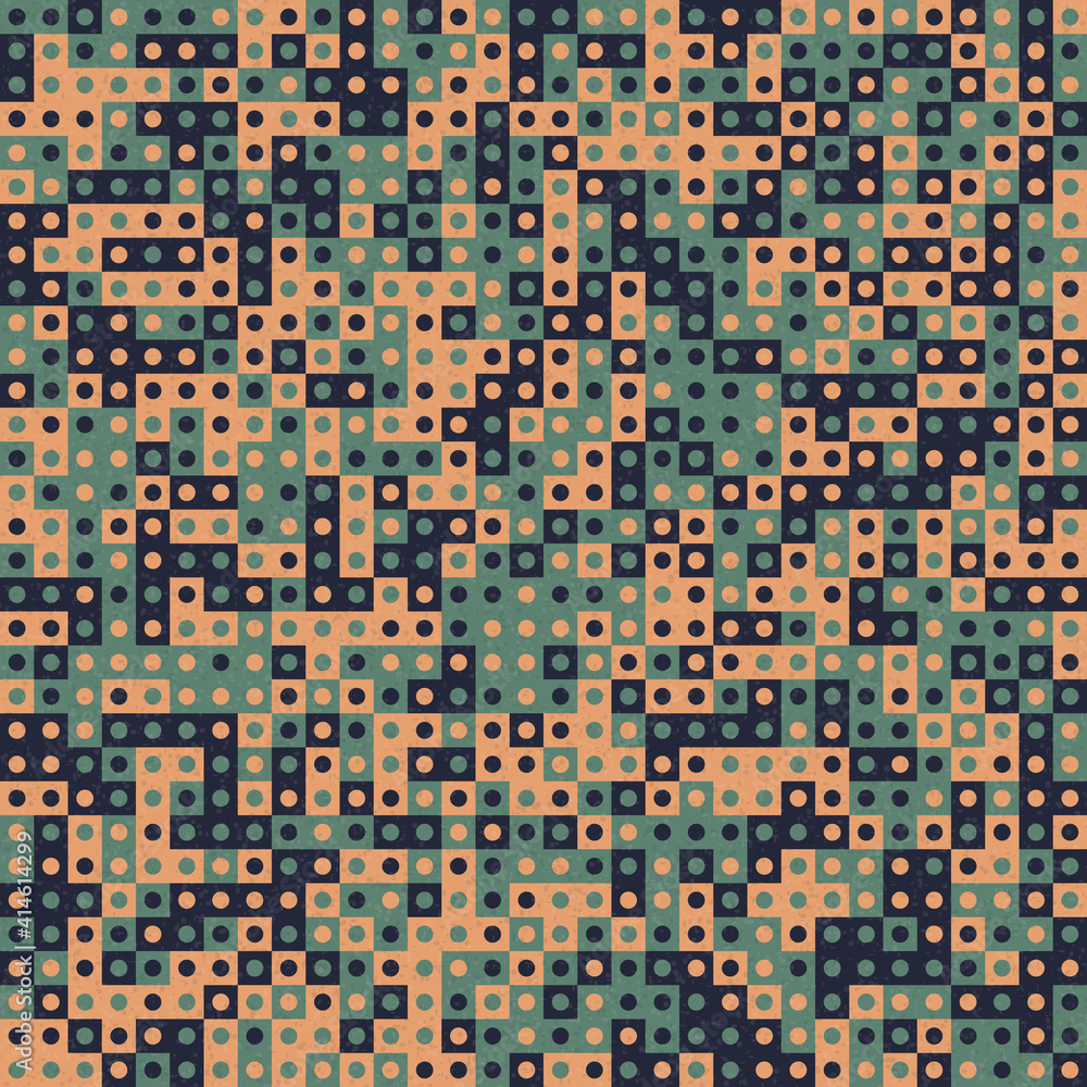 Abstract Geometric Pattern generative computational art illustration