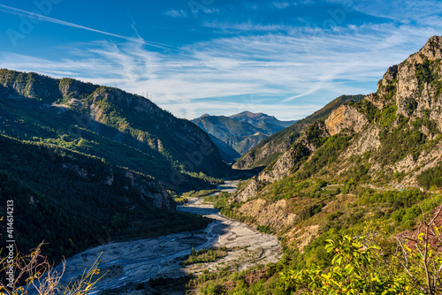 Gorges de Daluis or Chocolate canyon in Provence-Alpes, France.