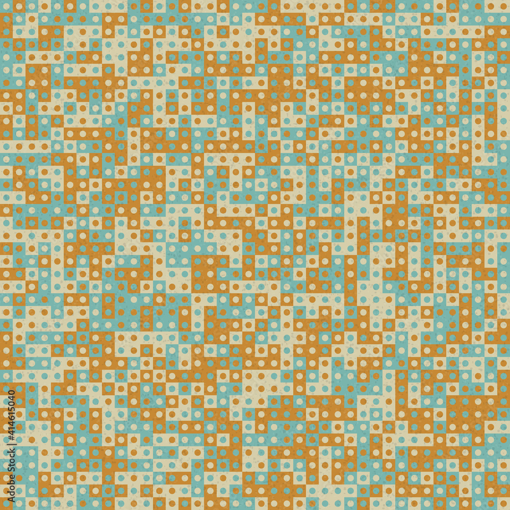 Fototapeta premium Abstract Geometric Pattern generative computational art illustration