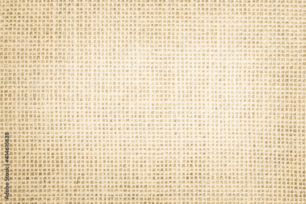 Jute hessian sackcloth canvas woven texture pattern background in light beige cream brown color blank empty Jute hessian sackcloth canvas woven texture pattern background in light beige cream brown color blank empty