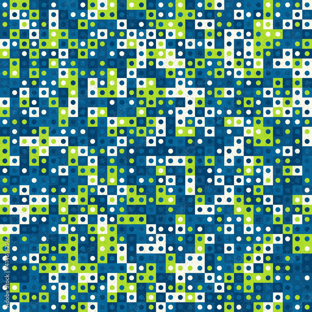 Fototapeta premium Abstract Geometric Pattern generative computational art illustration