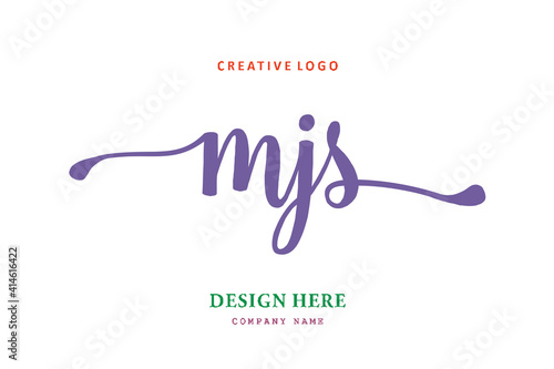 MJS lettering logo is simple, easy to understand and authoritative