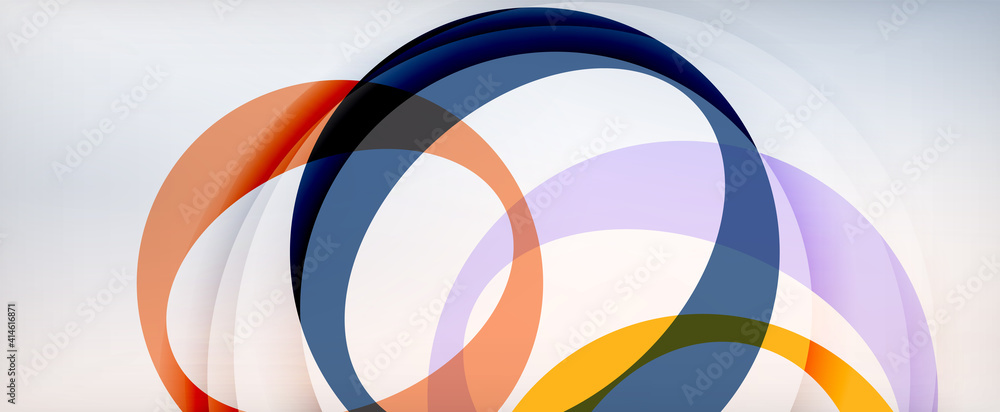 Ring geometric shapes, o letter repetition wallpaper. Abstract background for business or technology presentations, internet posters or web brochure covers Ring geometric shapes, o letter repetition wallpaper. Abstract background for business or technology presentations, internet posters or web brochure covers