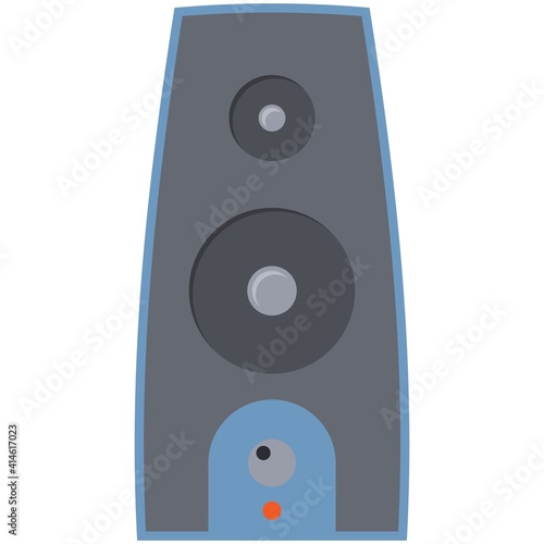 Computer speaker vector isolated on white background