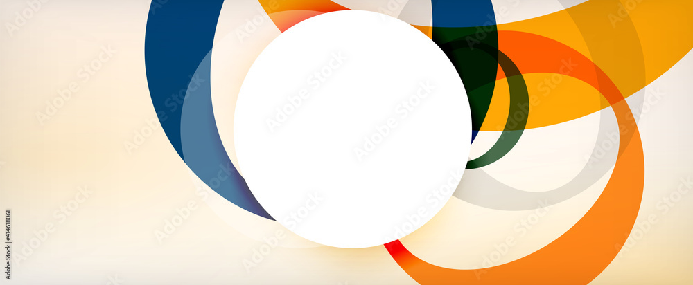 Ring geometric shapes, o letter repetition wallpaper. Abstract background for business or technology presentations, internet posters or web brochure covers Ring geometric shapes, o letter repetition wallpaper. Abstract background for business or technology presentations, internet posters or web brochure covers