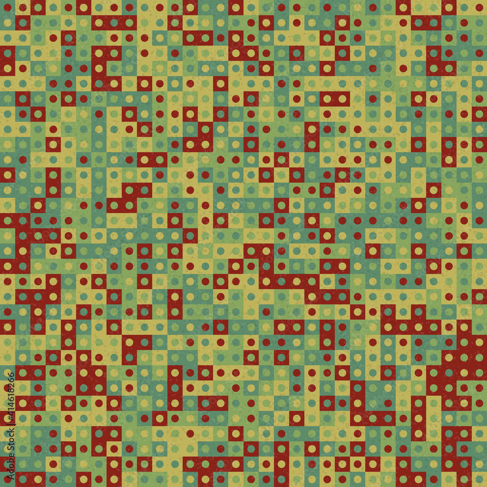 Fototapeta premium Abstract Geometric Pattern generative computational art illustration