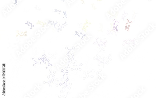Light Blue  Red vector template with artificial intelligence structure.
