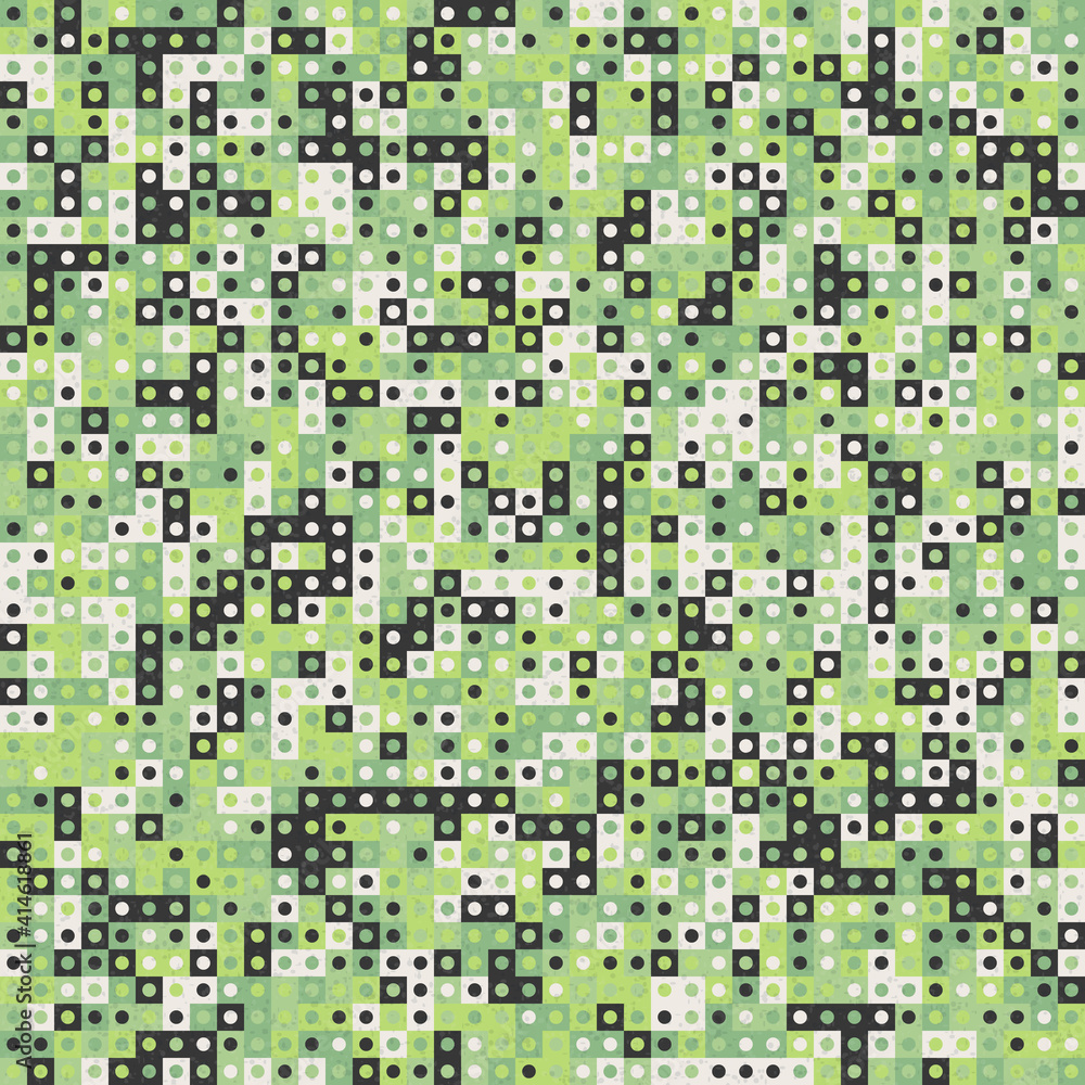 Fototapeta premium Abstract Geometric Pattern generative computational art illustration