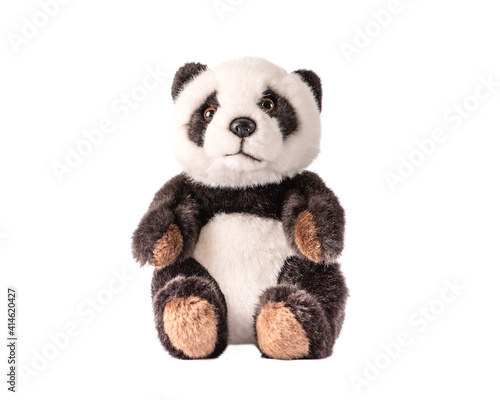 Fototapeta Naklejka Na Ścianę i Meble -  realistic panda teddy bear isolated on a white background.