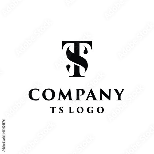 letter TS logo vector simple combinations monogram concepts