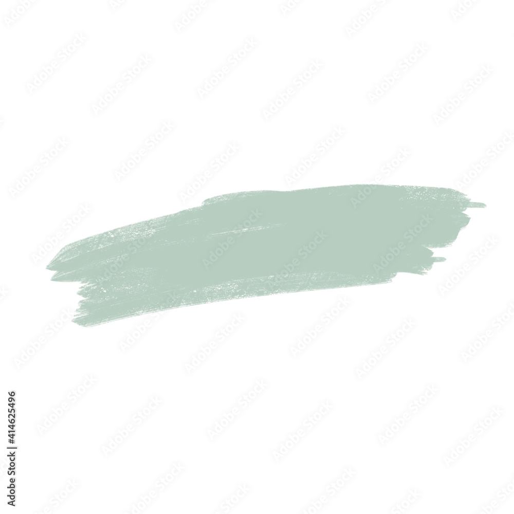 Light Green Brush Stockes Isolated On A White Background Hand Drawn Illustration Light Green Brush Stockes Isolated On A White Background Hand Drawn Illustration