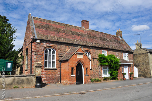 Former School Building erected in 1782, Somersham, Cambridgeshire, England, UK © Peter Moulton