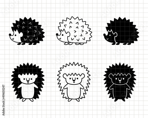 Bear baby clip art. Cute funny animal. Silhouette vector flat illustration. Cutting file. Suitable for cutting software. Cricut, Silhouette