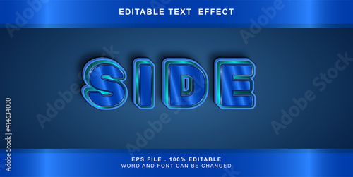 side text effect editable