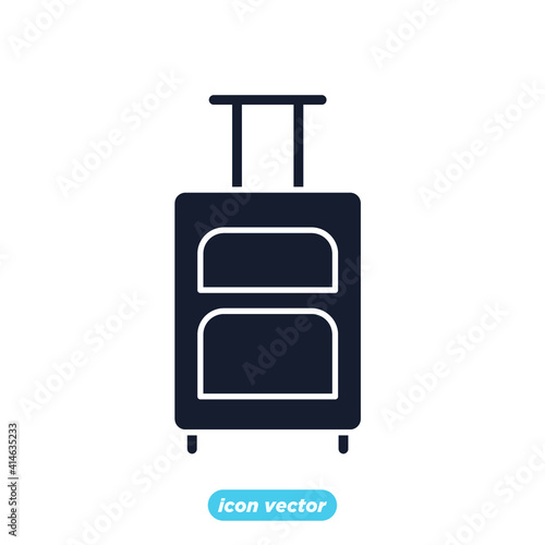 travel bag icon. travel bag symbol template for graphic and web design collection logo vector illustration