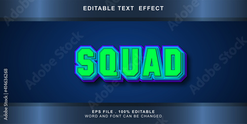 sequad text effect editable