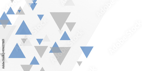 Fototapeta Naklejka Na Ścianę i Meble -  Abstract luxury background design of triangle vector illustration. Abstract modern light blue grey black triangle geometric background with lines. White presentation background with triangles