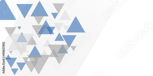 Fototapeta Naklejka Na Ścianę i Meble -  Abstract luxury background design of triangle vector illustration. Abstract modern light blue grey black triangle geometric background with lines. White presentation background with triangles
