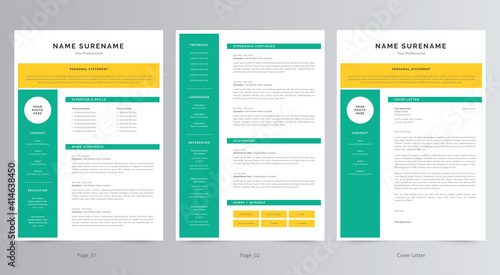 Professional Resume/CV And Cover Letter Template Design