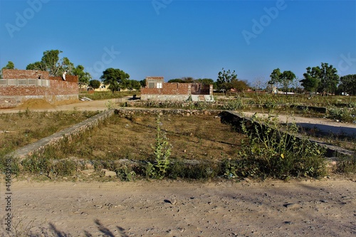 Empty Land with Boundarywall photo