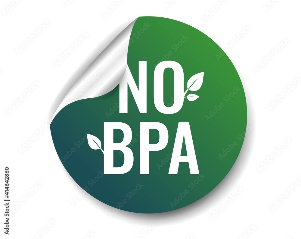 No BPA Label White Background With Gradient Mesh, Vector Illustration No BPA Label White Background With Gradient Mesh, Vector Illustration