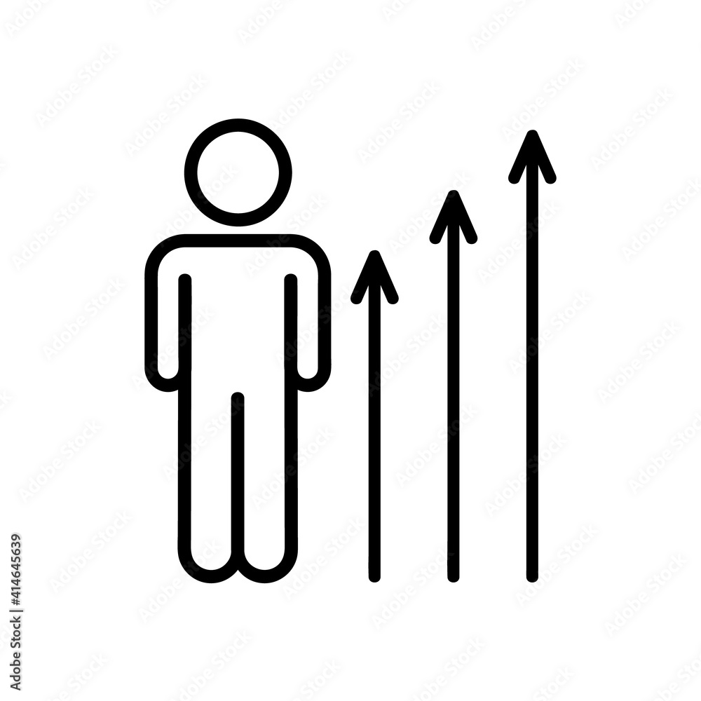 Career development flat icon. Pictogram for web. Line stroke. Isolated on white background. Vector eps10 Career development flat icon. Pictogram for web. Line stroke. Isolated on white background. Vector eps10