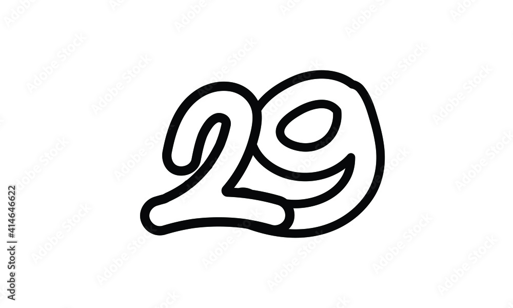 29 Casual Modern Line Art Number 29 Casual Modern Line Art Number
