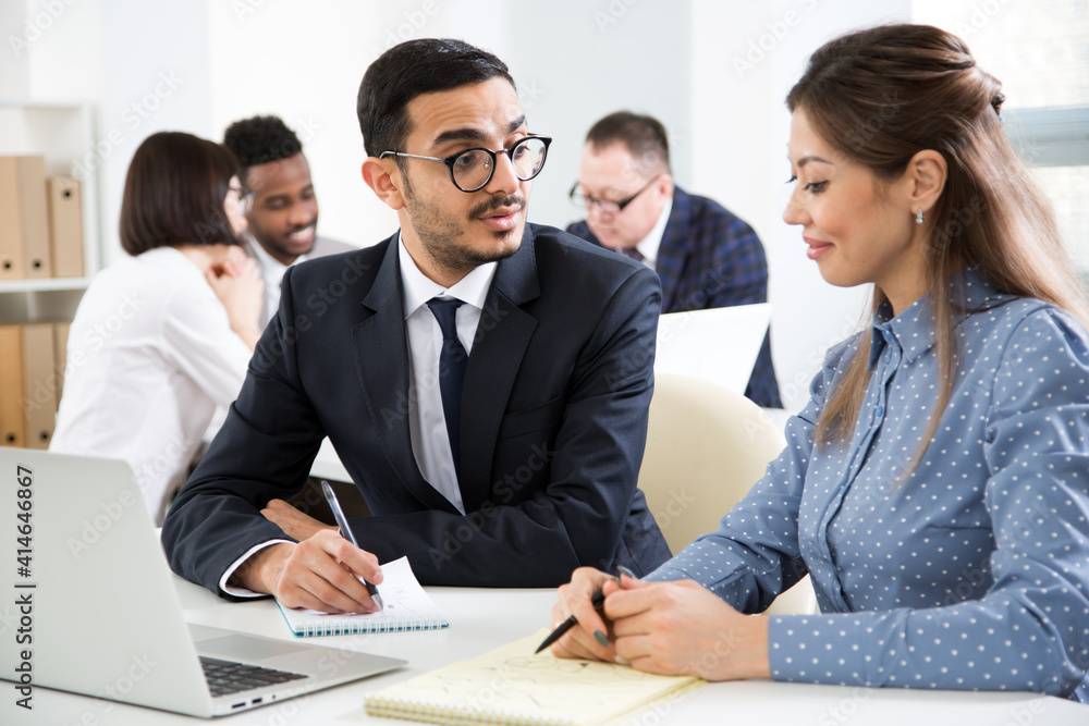 Business people working together in the office Business people working together in the office