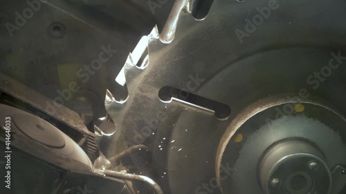 Sharpening of the saw blade