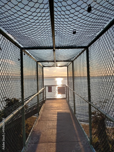 caged walkway