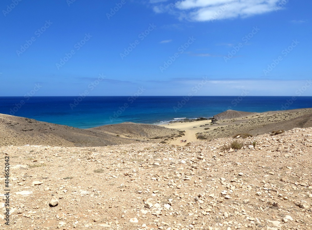 the Playas de Papagayo, Lanzarote, June the Playas de Papagayo, Lanzarote, June