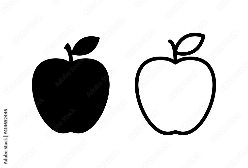 Apple icon set. Apple vector icon. apple symbols for your web design Apple icon set. Apple vector icon. apple symbols for your web design