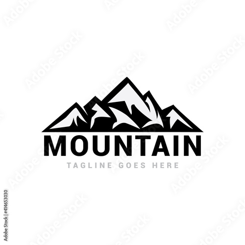 Montain logo icon vector template.