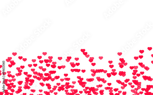 Fototapeta Naklejka Na Ścianę i Meble -  Valentine day pink red hearts on white background...