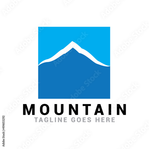 Montain logo icon vector template.