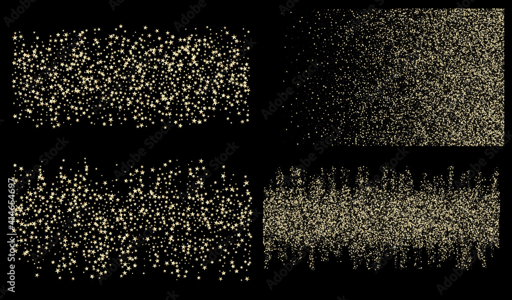 Fototapeta premium Rich Gold, Silver Glitter, Sparkles, Gradient