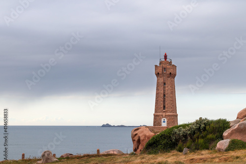 Ploumanach Lighthouse - Mean Ruz Lighthouse, Ploumanach, Brittany, France © siloto