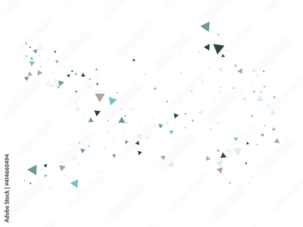 Obraz premium Triangle Explosion Confetti. Triangles Bang Flying Confetti. Exploded