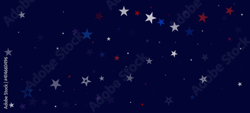 National American Stars Vector Background. USA Labor Veteran's Memorial 4th of July Independence 11th of November President's Day