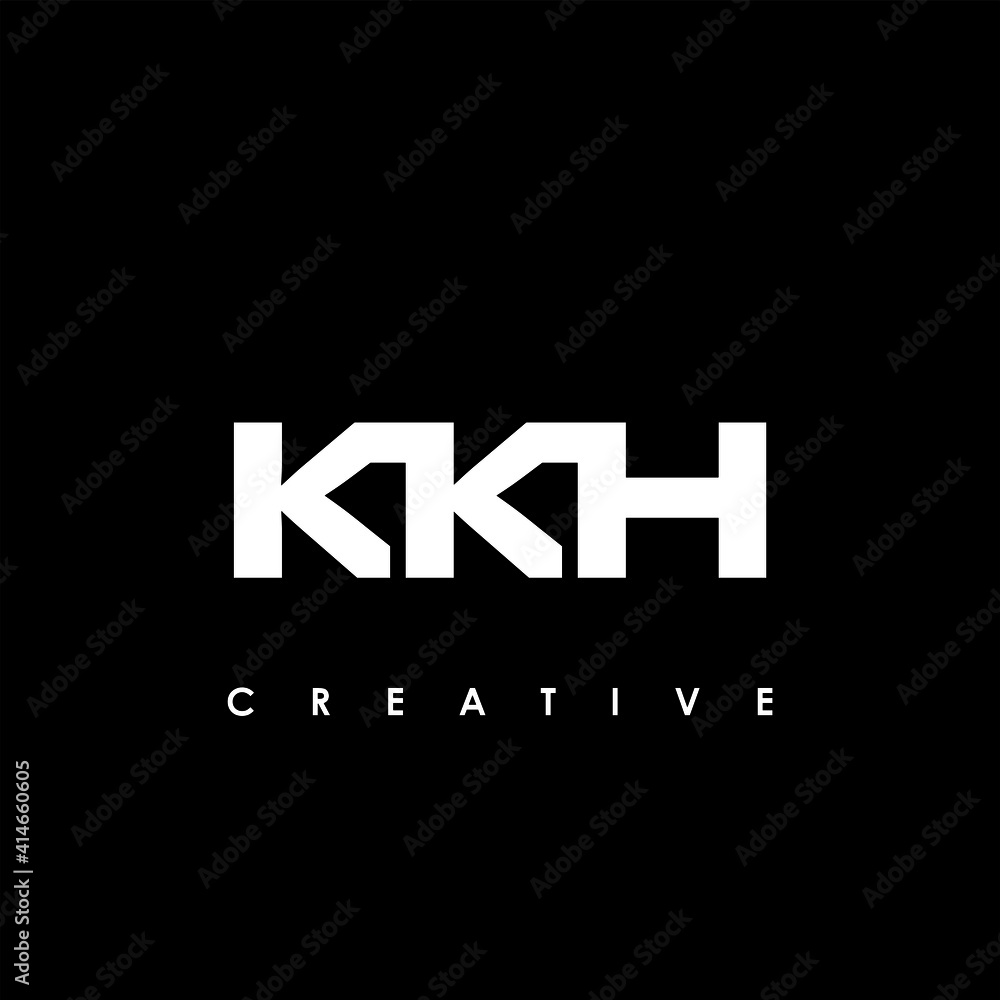 KKH Letter Initial Logo Design Template Vector Illustration