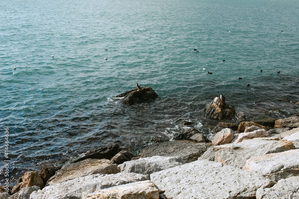 Fototapeta premium the view on marble sea in istanbul 