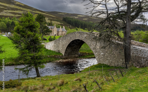 Beautiful scenery along the way from Inverness to Aviemore , Scotland