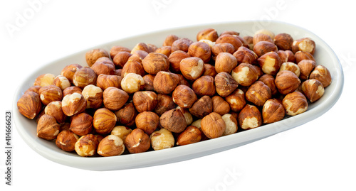 hazelnut isolated on white background