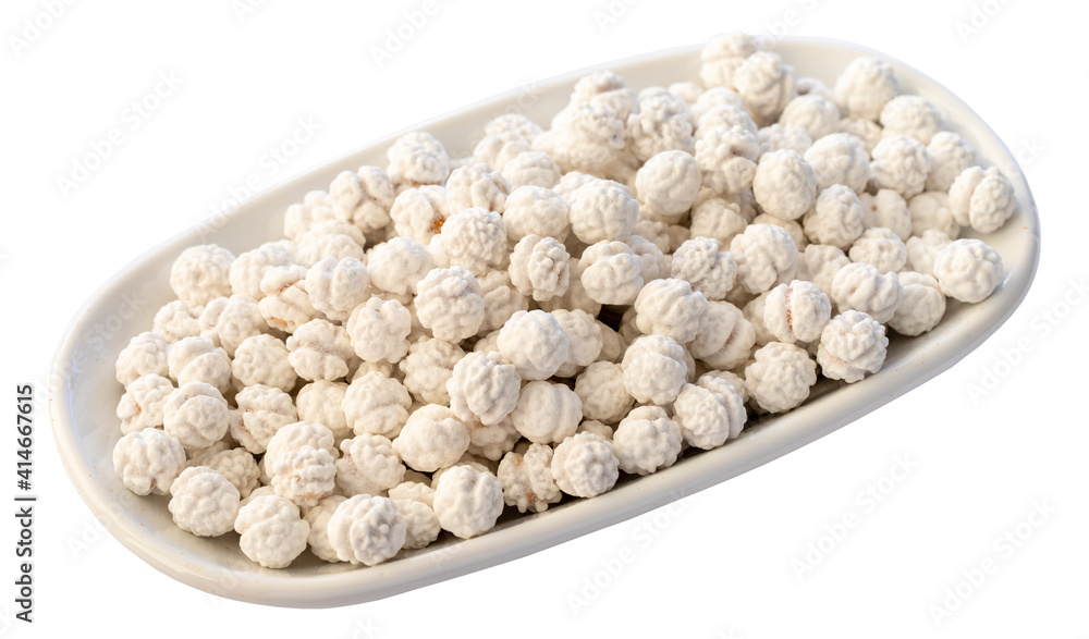 white sweet roasted chickpea isolated on white background white sweet roasted chickpea isolated on white background