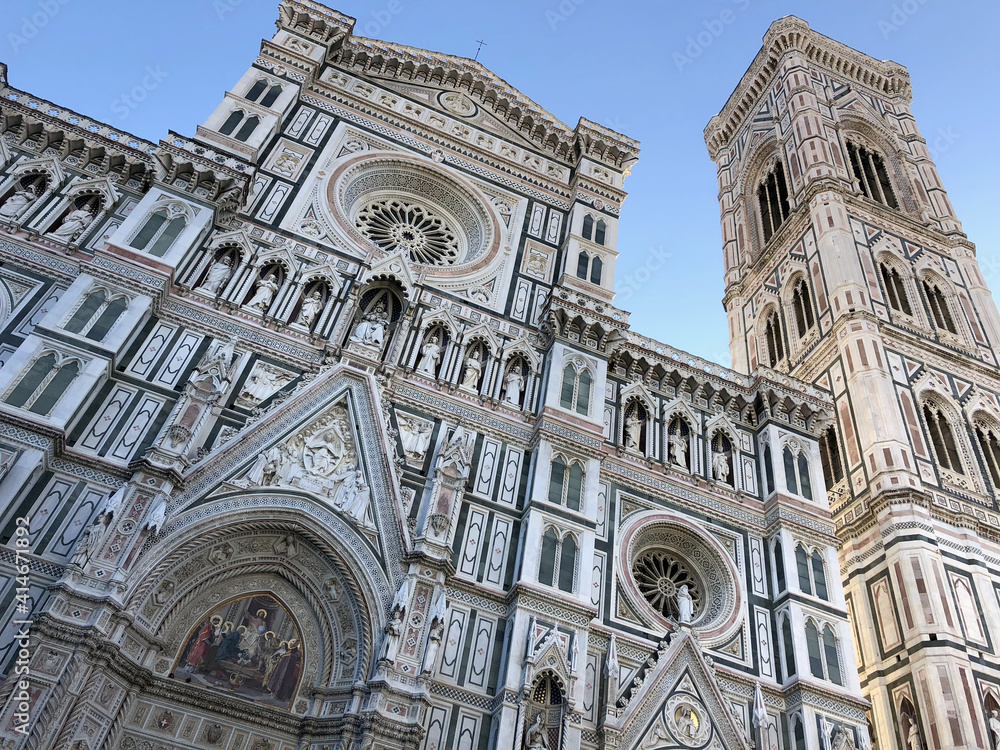 Exterior of the Cathedral Santa Maria del Fiore in Florence, Tuscany, Italy