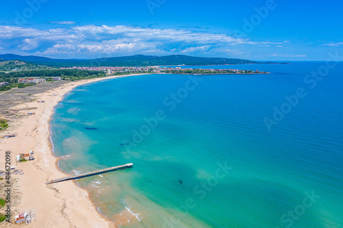 South beach at Primorsko in Bulgaria photo