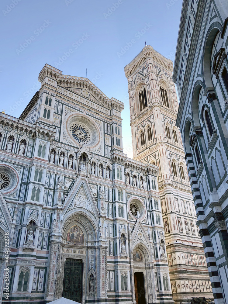 Exterior of the Cathedral Santa Maria del Fiore in Florence, Tuscany, Italy