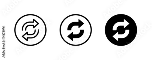 double reverse arrow, replace icon, exchange, Cashback Refund money, convert icon, trade, return icons button, vector, sign, symbol, logo, illustration, editable stroke, flat design style isolated