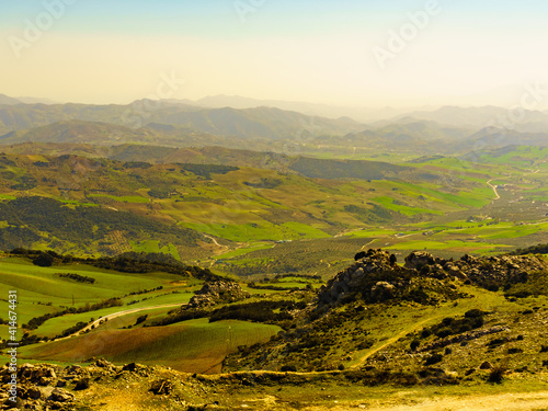 Mountain landscape Torcal de Antequera, Spain